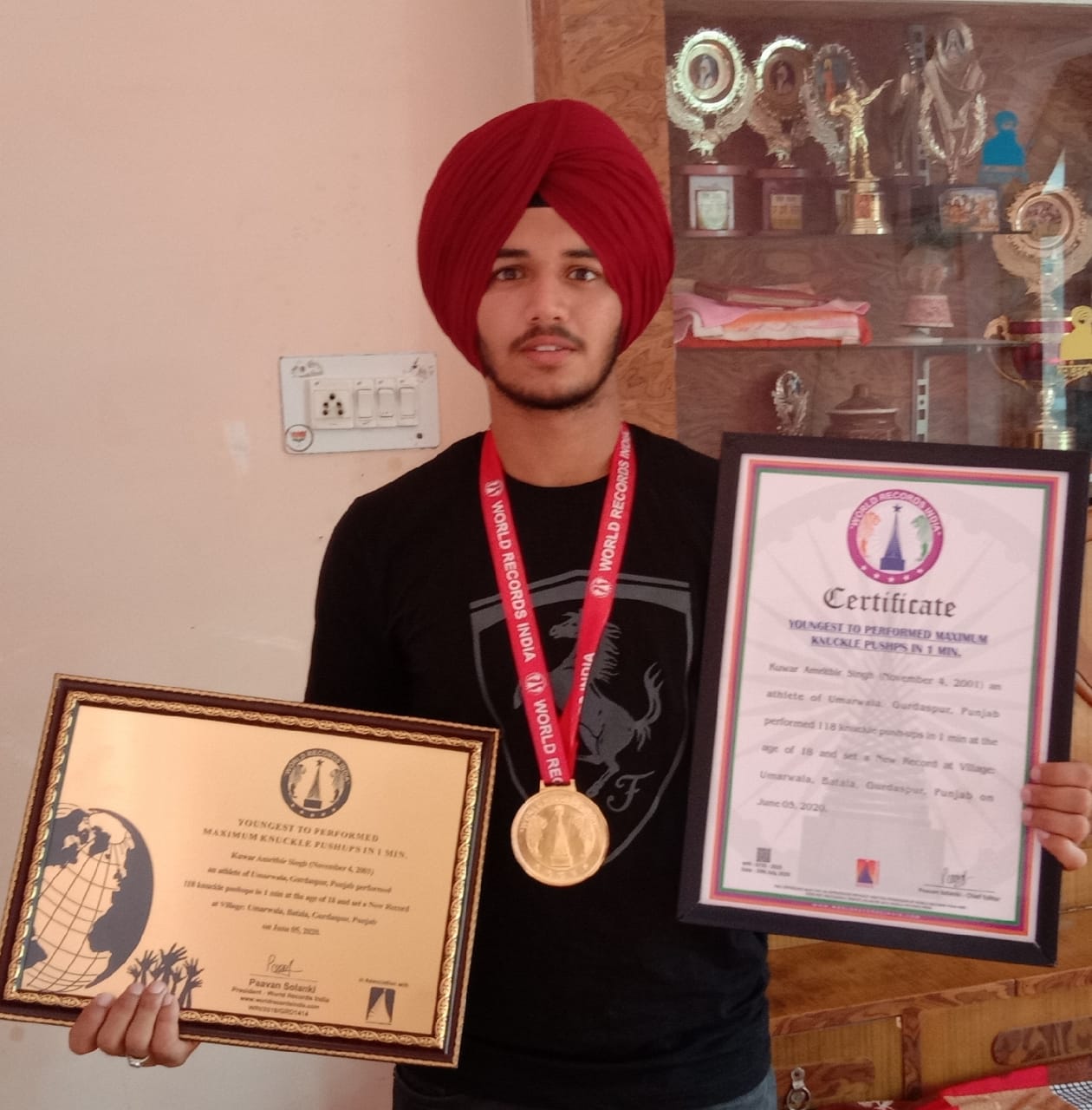 उम्रवाला गांव के युवा  कुँवर अमृतबीर सिंह को किया जाएगा कर्मवीर अवार्ड से सम्मानित